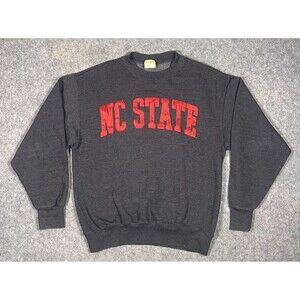 Vintage The Game NC State Wolfpack Sweatshirt Medium Gray Fleece College Sports